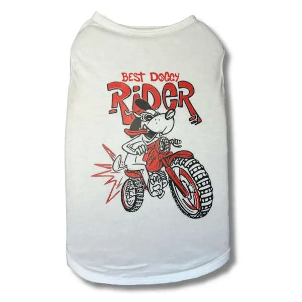 T-Shirt chien biker