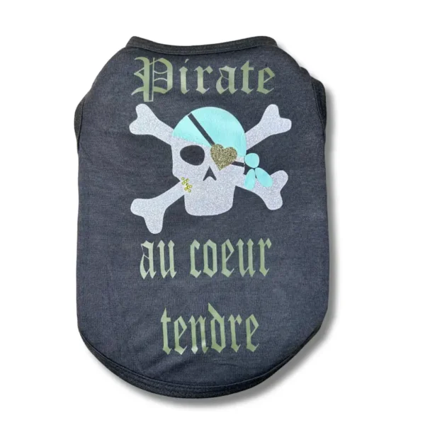 t-shirt chien chat pirate sparrow rockndog